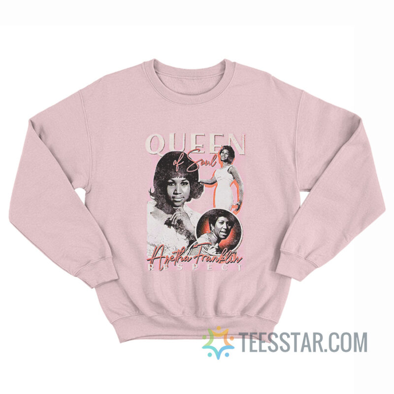 Vintage Aretha Franklin Respect The Queen of Soul Sweatshirt