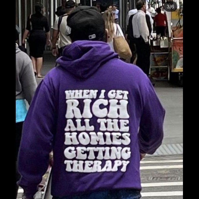 When I Get Rich All The Homies Getting Therapy Hoodie