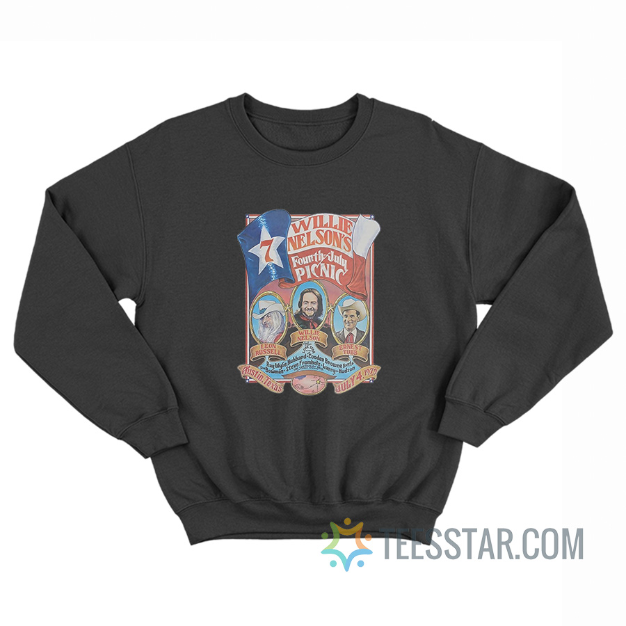 Willie Nelson 1979 4th Of July Picnic Sweatshirt