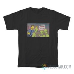 The Simpsons Area 51 Warning Do Not Enter T-Shirt