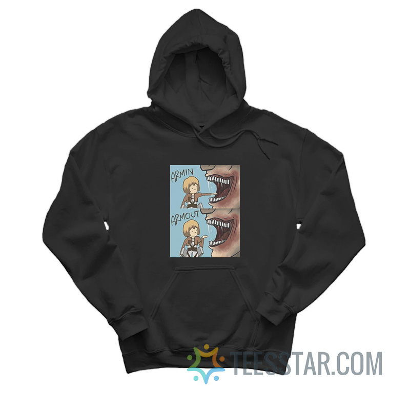 Armin Armout Attack On Titan Meme Hoodie