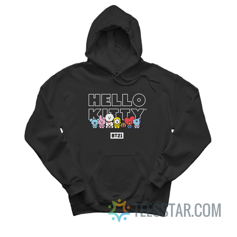 BTS BT21 x Hello Kitty Collaboration Hoodie