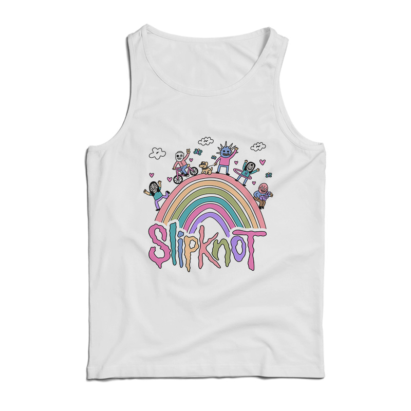 Cute Slipknot Rainbow Cartoon Tank Top