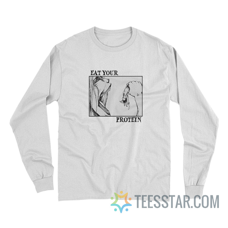 Eat Your Protein Attack On Titan Anime Gym Long Sleeve