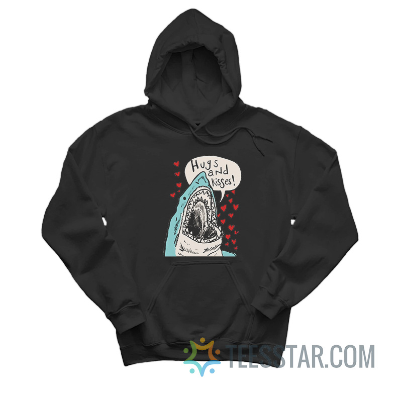 Shark Hugs And Kisses Hoodie