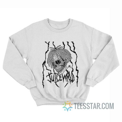 Juice Wrld Skull Black Metal Sweatshirt