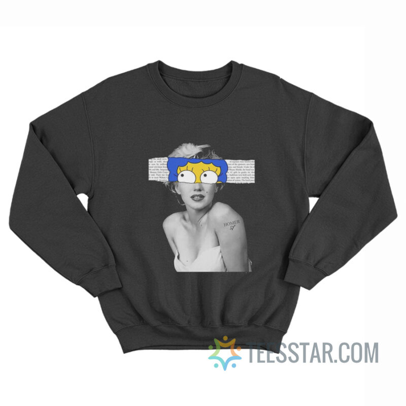 Marylin Monroe X Marge Simpson Sweatshirt