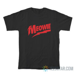 Meowie David Bowie Logo Parody T-Shirt