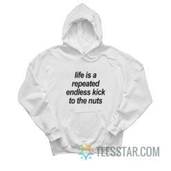 Life Is A Repeated Endless Kick To The Nuts Hoodie