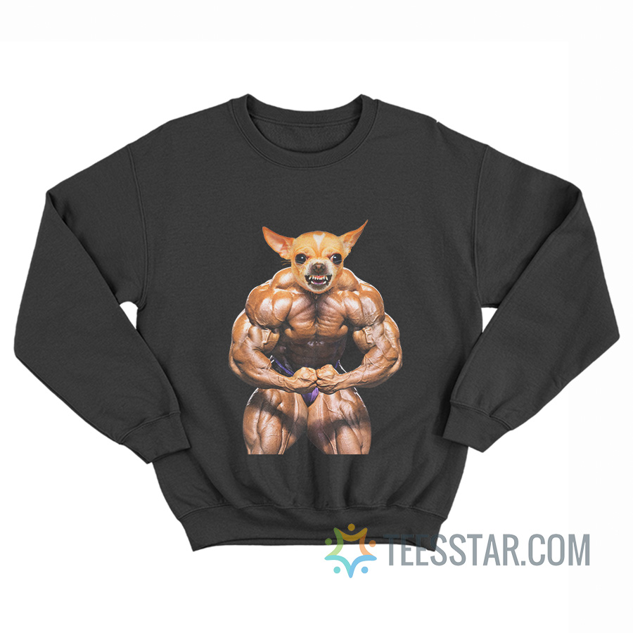 Sisley Chihuahua Body Builder Dog Sweatshirt
