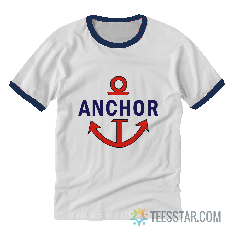 One Piece Monkey D Luffy Anchor Ringer TShirt