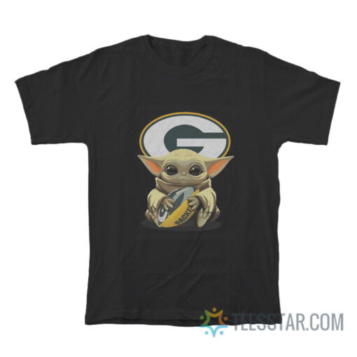 Green Bay Packers Baby Yoda T-Shirt