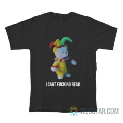 Jester Bear I Can't Fucking Read T-Shirt