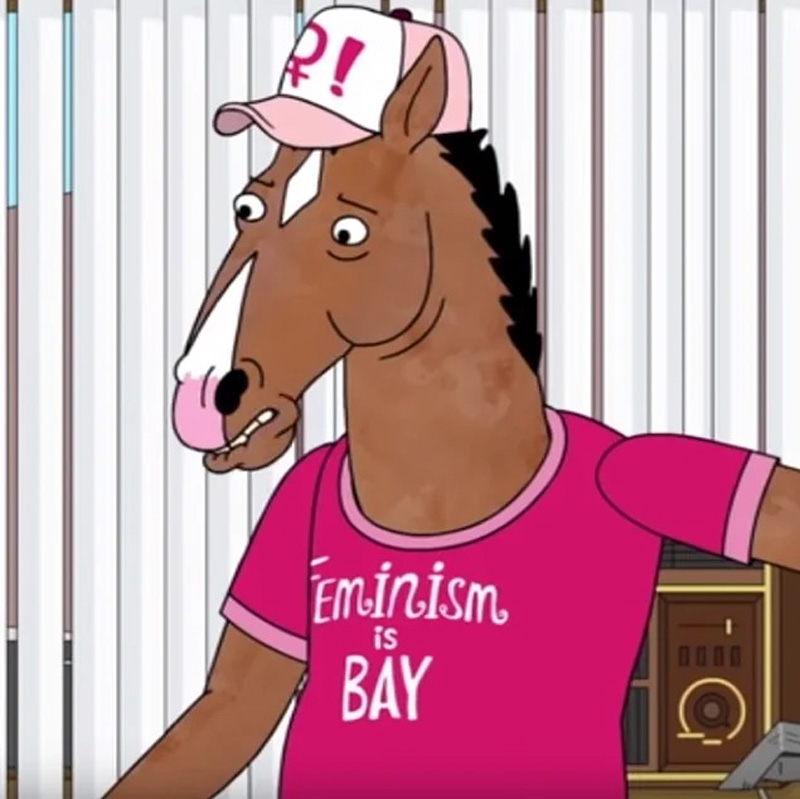 Bojack Horseman Feminism Is Bay T-Shirt