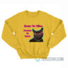 Cat Born To Vibe Forced To Work Sweatshirt