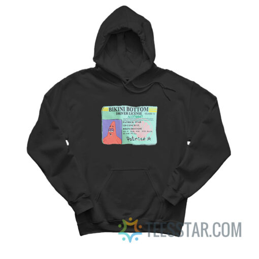 Nickelodeon Patrick StarBottom Driver #39 s License Hoodie Nickelodeon Patrick StarBottom Driver #39 s License Hoodie