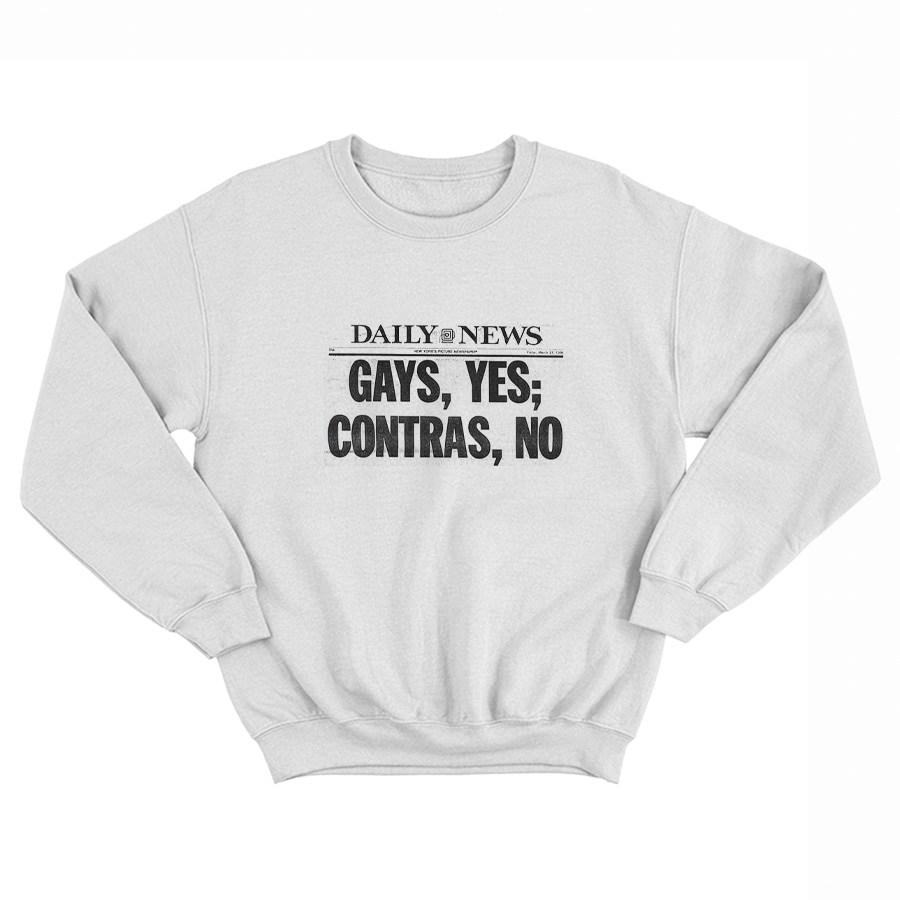 Daily News Gay Yes Contras No Sweatshirt