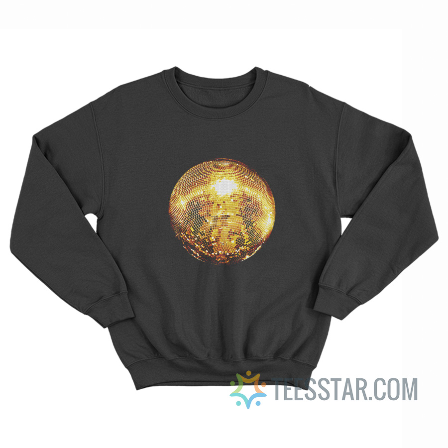 Gold Disco Ball 90s Sweatshirt