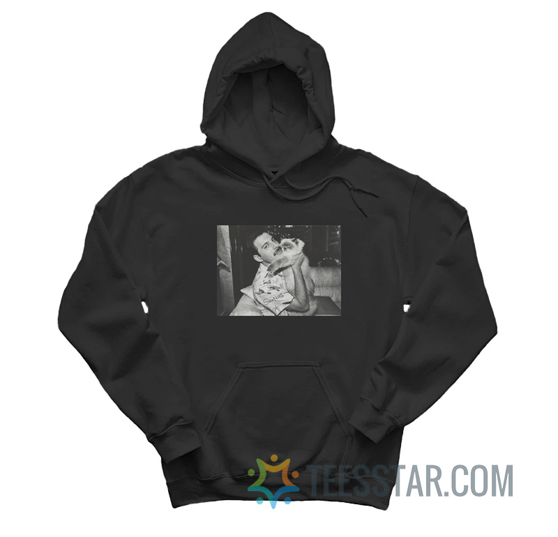 Freddie Mercury And His Cat Tiffany Hoodie