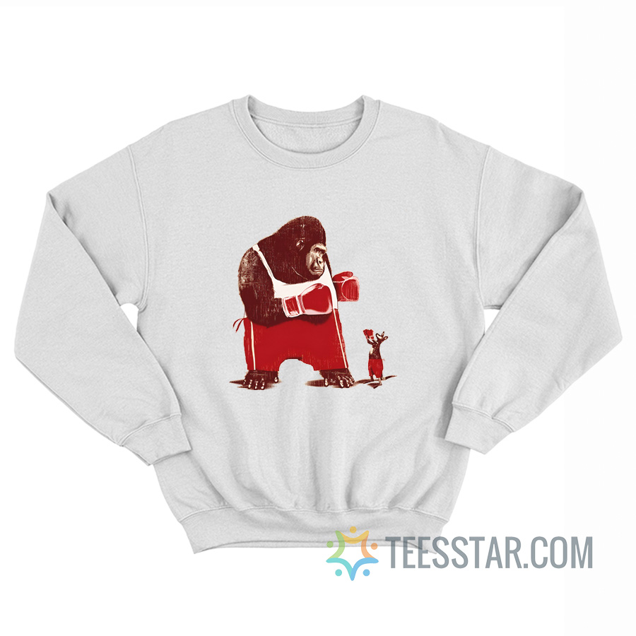 Gorilla Boxing Kangaroo Sweatshirt