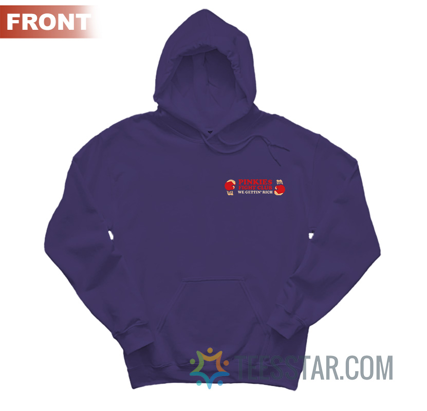 JJ Trash Money We Gettin Rich Pinkies Fight Club Hoodie