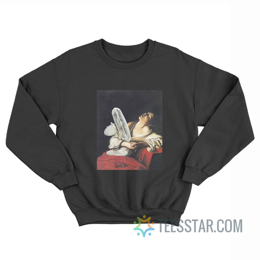 Mary Magdalene In Ecstasy Holding Fan Sweatshirt