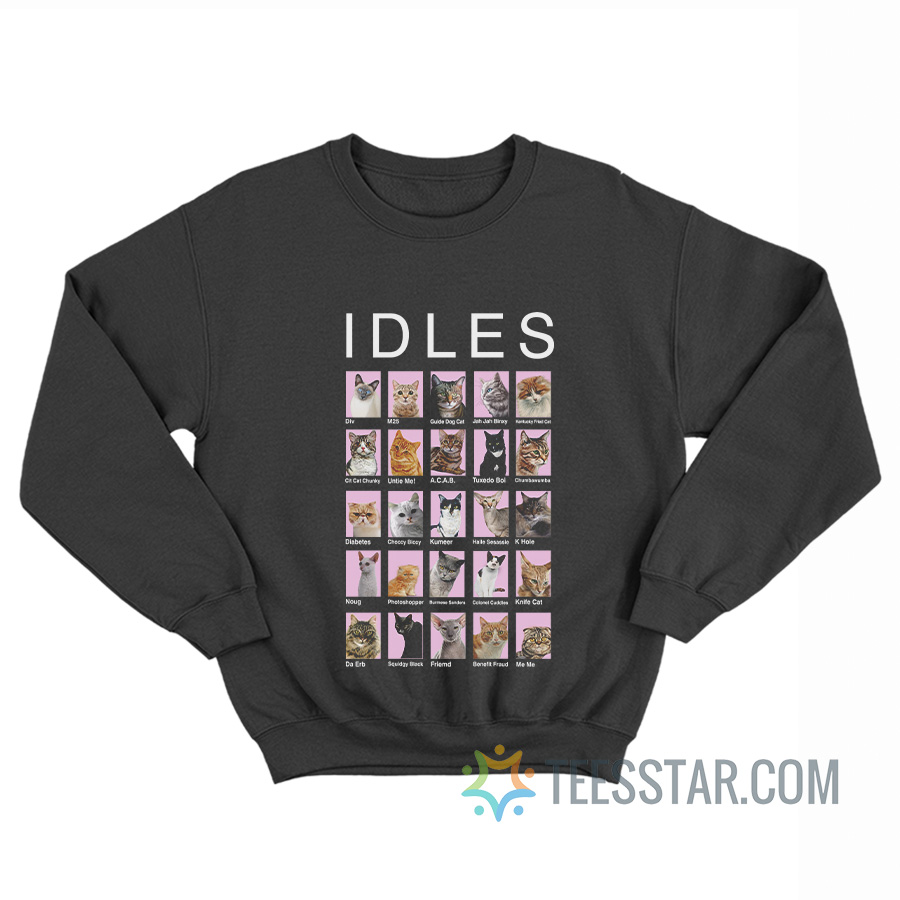Idles Cat Guide Dog Cat Sweatshirt