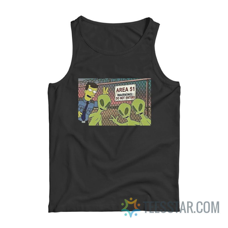 The Simpsons Area 51 Tank Top