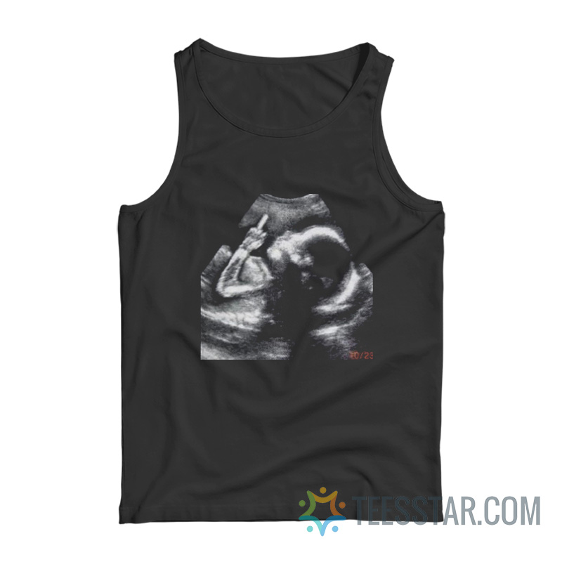 Baby Middle Finger In Sonogram Ultrasound Tank Top