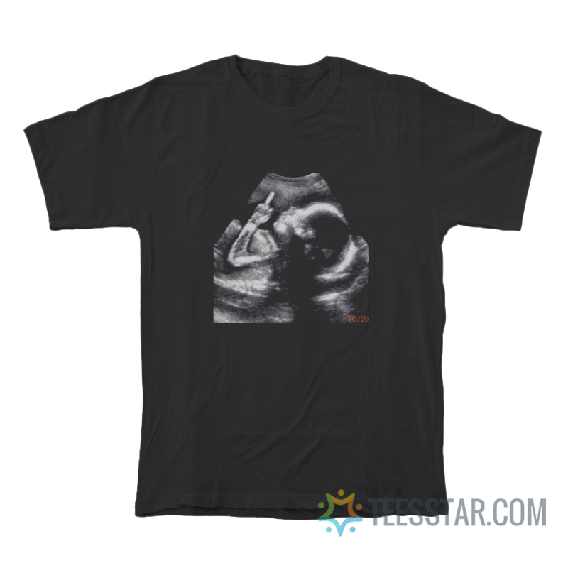 Baby Middle Finger In Sonogram Ultrasound T-Shirt