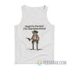 Hold On I'm Overstimulated Cowboy Frog Tank Top