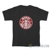 Merry And Bright Starbucks Christmas Parody Glitter T-Shirt