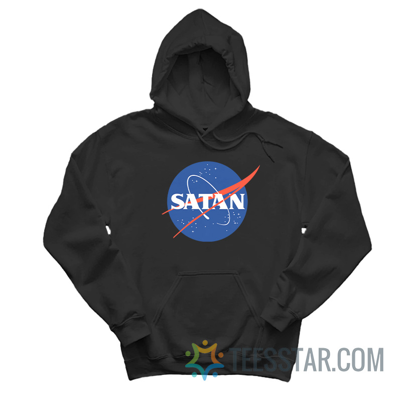Nasa Satan Logo Parody Hoodie