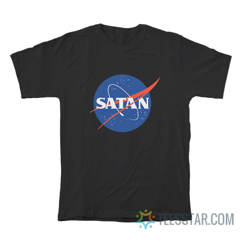 Nasa Satan Logo Parody T-Shirt