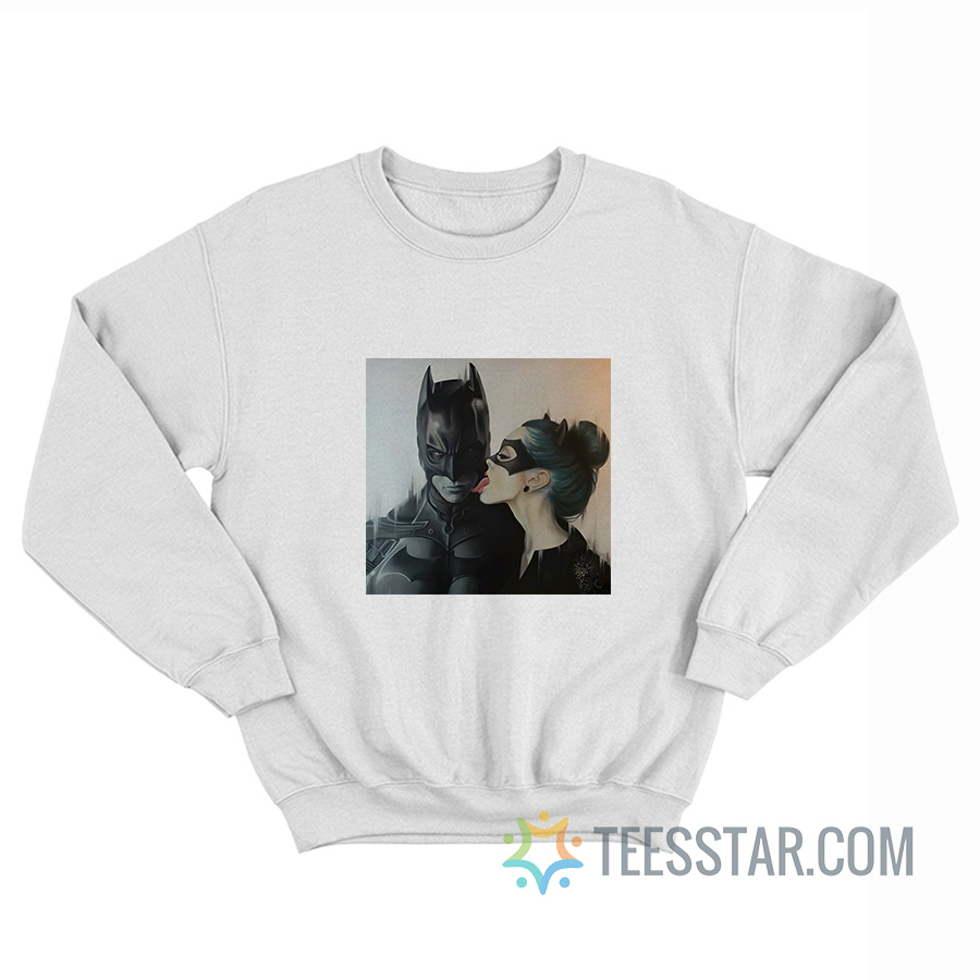 Catwoman Licking Batman Sweatshirt