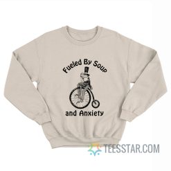 Frog Fueled By Soup And Anxiety Sweatshirt