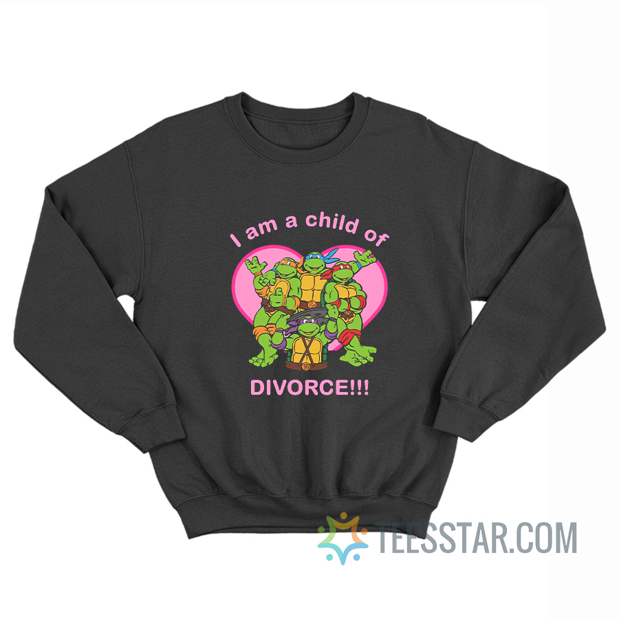 Ninja Turtle I Am A Child Of Divorce Sweatshirt