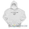 I Am a Social Vegan I Avoid Meet Hoodie
