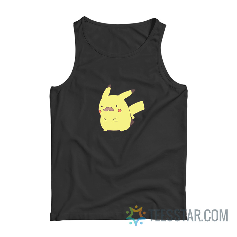 Pika With Mustache Tank Top