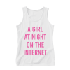A Girl At Night On The Internet Tank Top