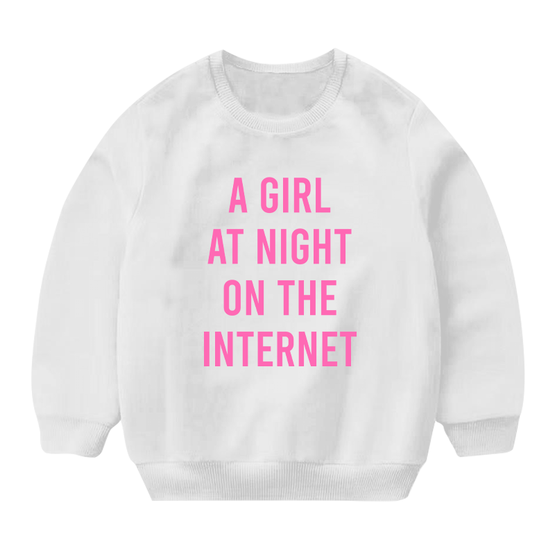 A Girl At Night On The Internet Sweatshirt