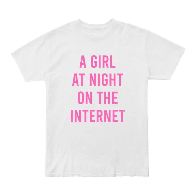 A Girl At Night On The Internet T-Shirt