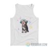 Cat Listening To Music With Headphones Tank Top