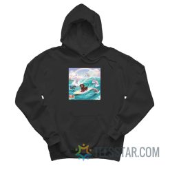 Dog Surfing With Unicorn Hoodie