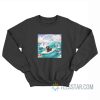 Dog Surfing With Unicorn Sweatshirt