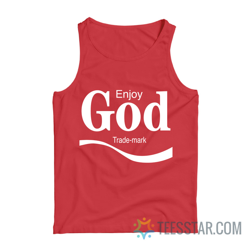 Enjoy God Trademark Coke Tank Top