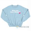 Kiss Me I'm A Blonde Lips Sweatshirt