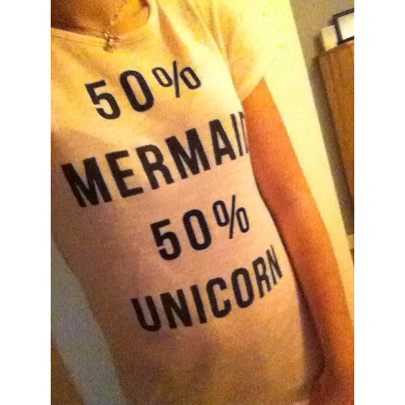50 Mermaid 50 Unicorn T-Shirt