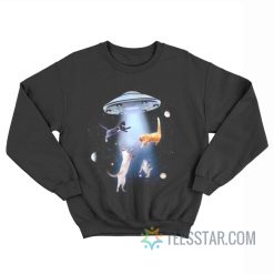 Cats Abduction UFO Sweatshirt