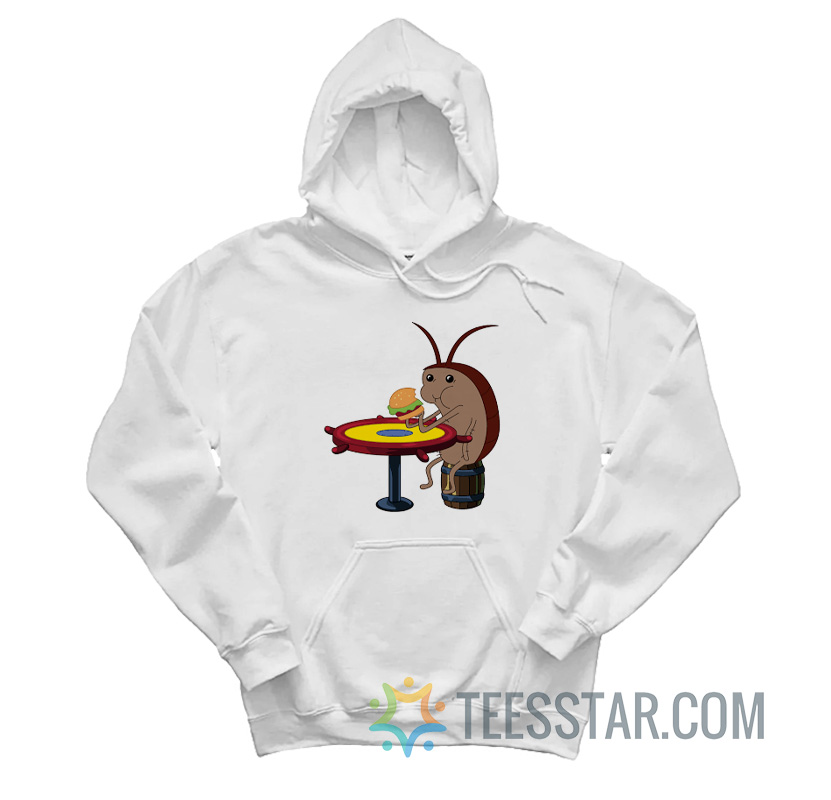 Cockroach Eating Krabby Patty Hoodie